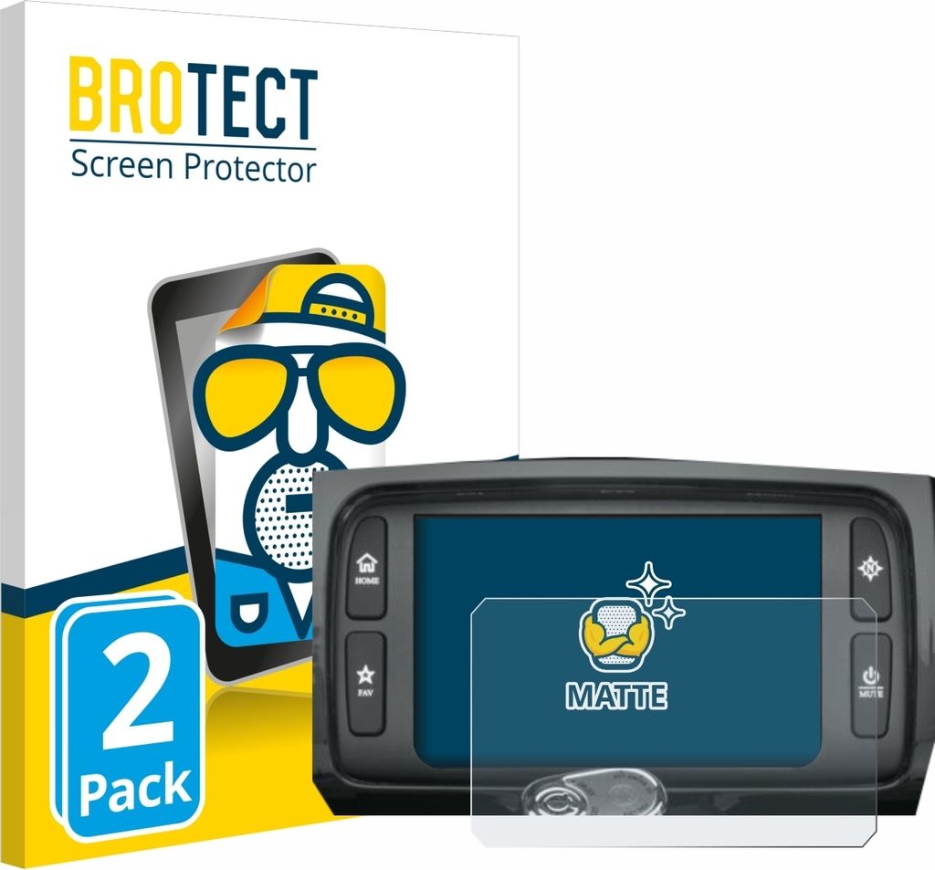 2x BROTECT Schutzfolie für Harley Davidson Boom Box 6.5 Displayschutz Displayschutzfolie Folie Matt Entspiegelungsfolie