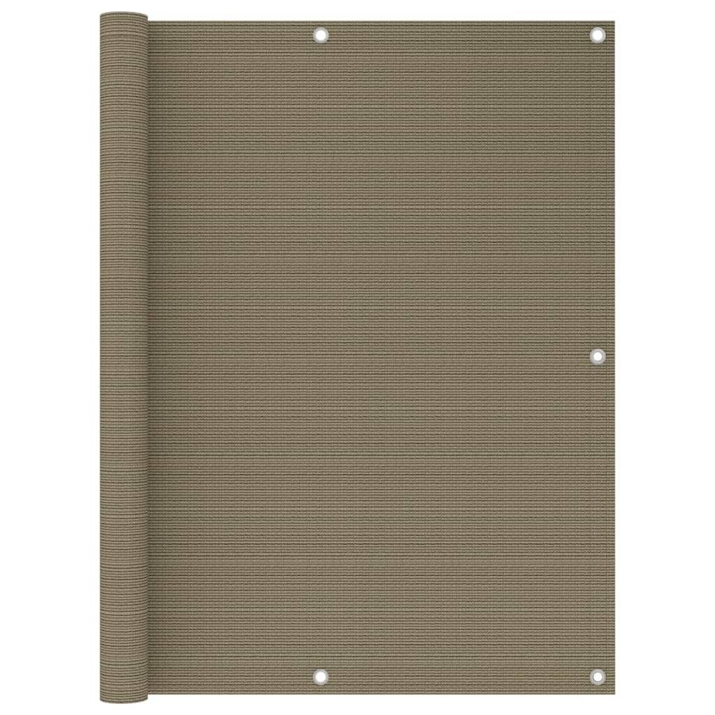 Balkon-Sichtschutz Taupe 120x500 cm HDPE
