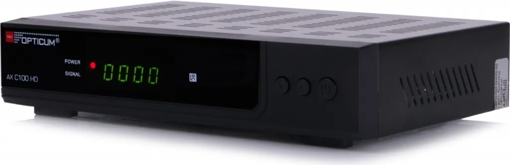 Opticum AX C 100 DVB-C Décodeur avec Lecteur USB et Sortie HDMI Noire - 16