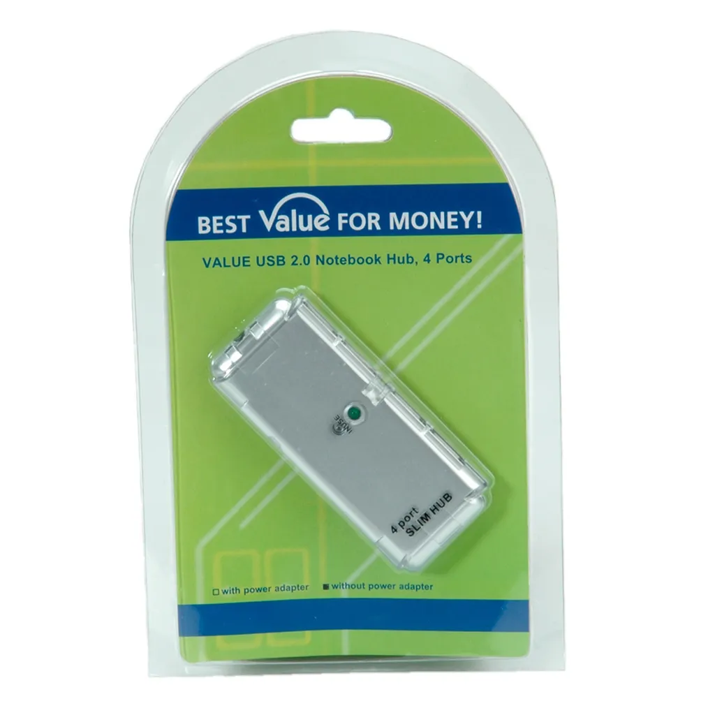 Hub USB 2.0 VALUE 4 Porte Notebook | Soluzione Espansione USB-A - 3