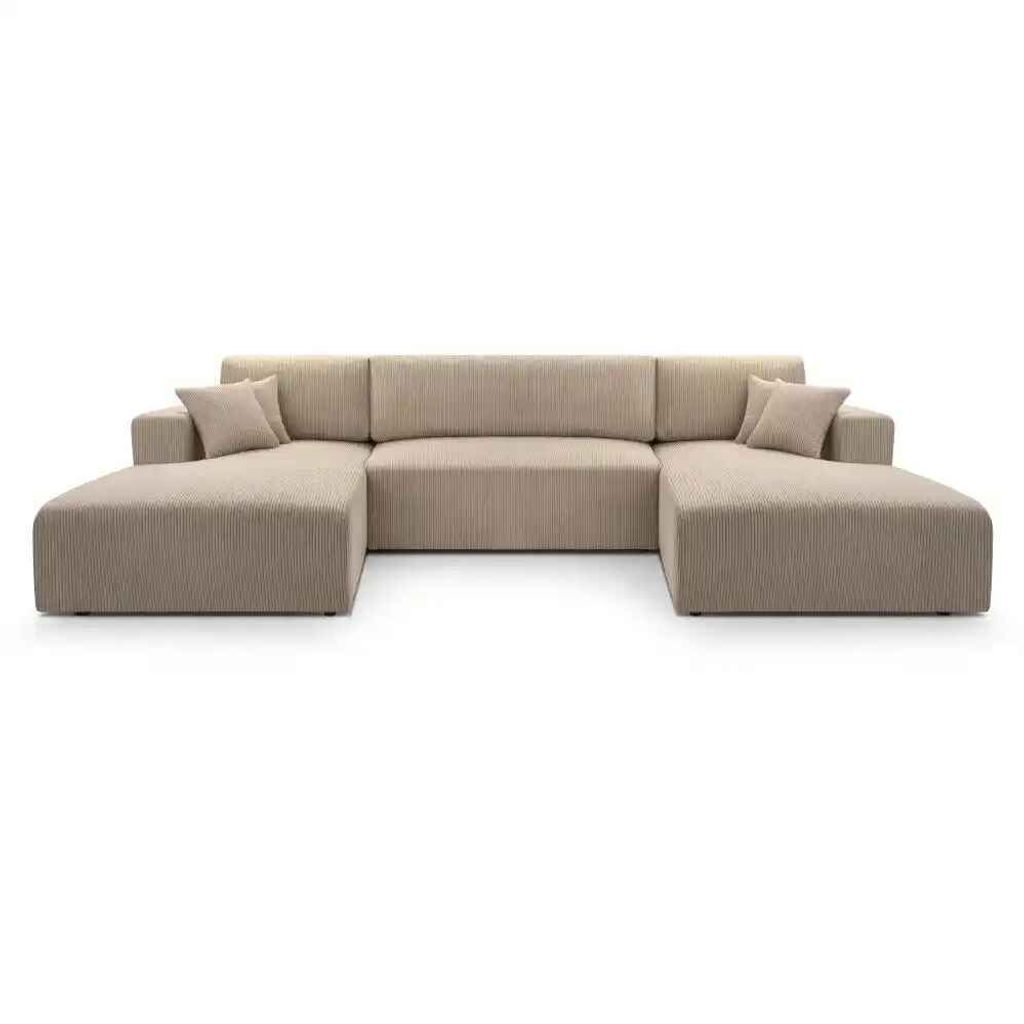 Ecksofa mit Schlaffunktion CORSO U, Farbe: Cappuccino (Poso2)