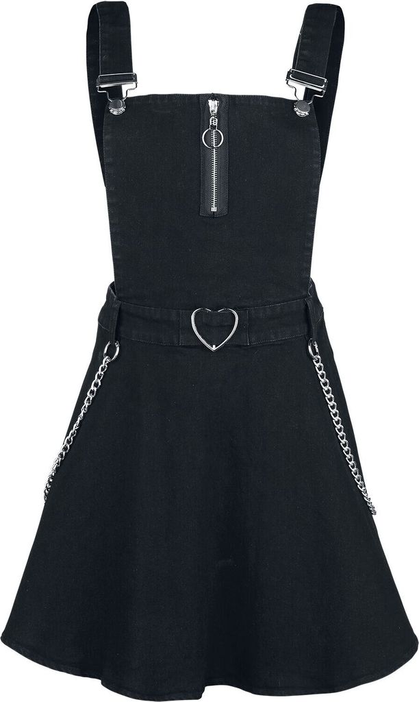Jawbreaker Kurzes Kleid Damen Love Me Right Dungeree Style Dress schwarz M