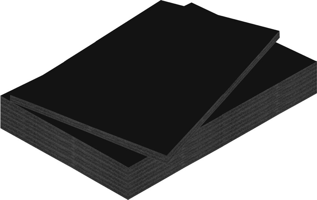 kangaro Foam Board DIN A4 Stärke: 10 mm schwarz 10 Stück