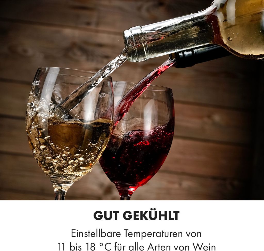 Klarstein Weinkühlschrank, Getränkekühlschrank Schmal, 1 Produktbild 6