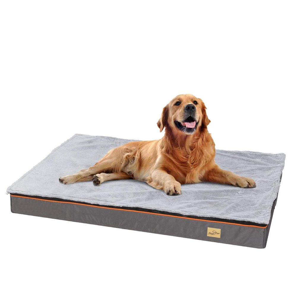 FATIVO Panier pour Chien Imperméable 120×90×10cm – Matelas Image du produit 