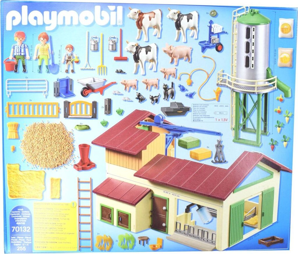 PLAYMOBIL 70132 Bauernhof mit Silo Produktbild 3