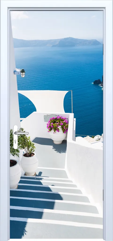 Rivestimento Porta Santorini 849PD - Tessuto Adesivo Professionale