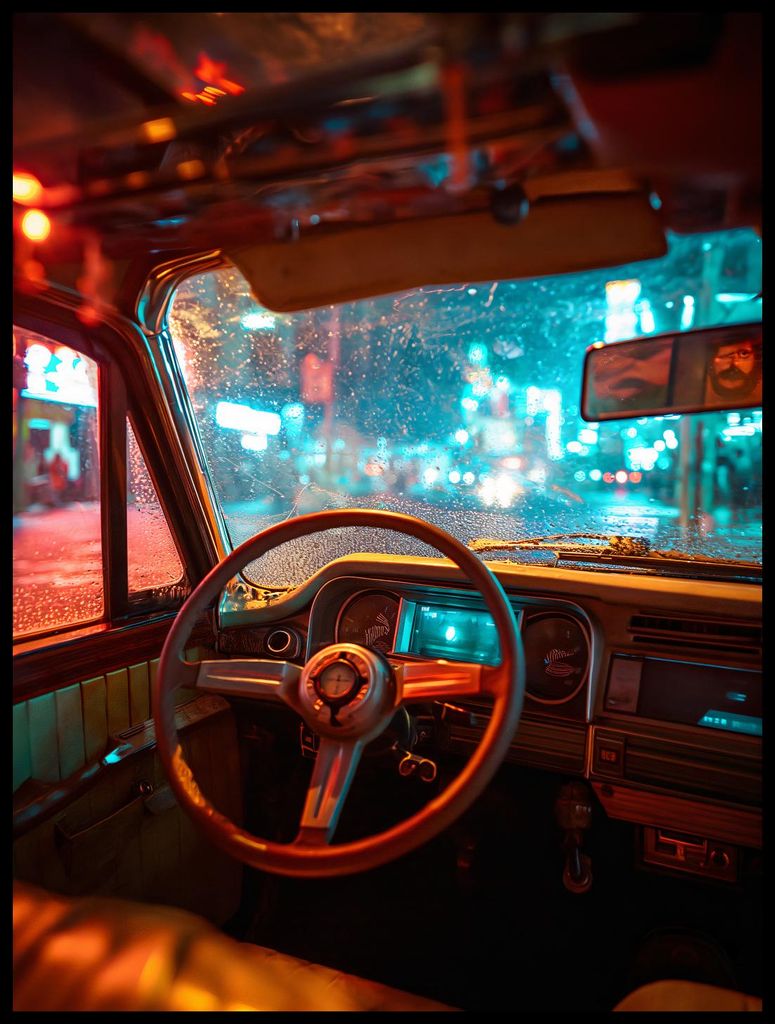 Plakat 60x80cm Nachtfahrer