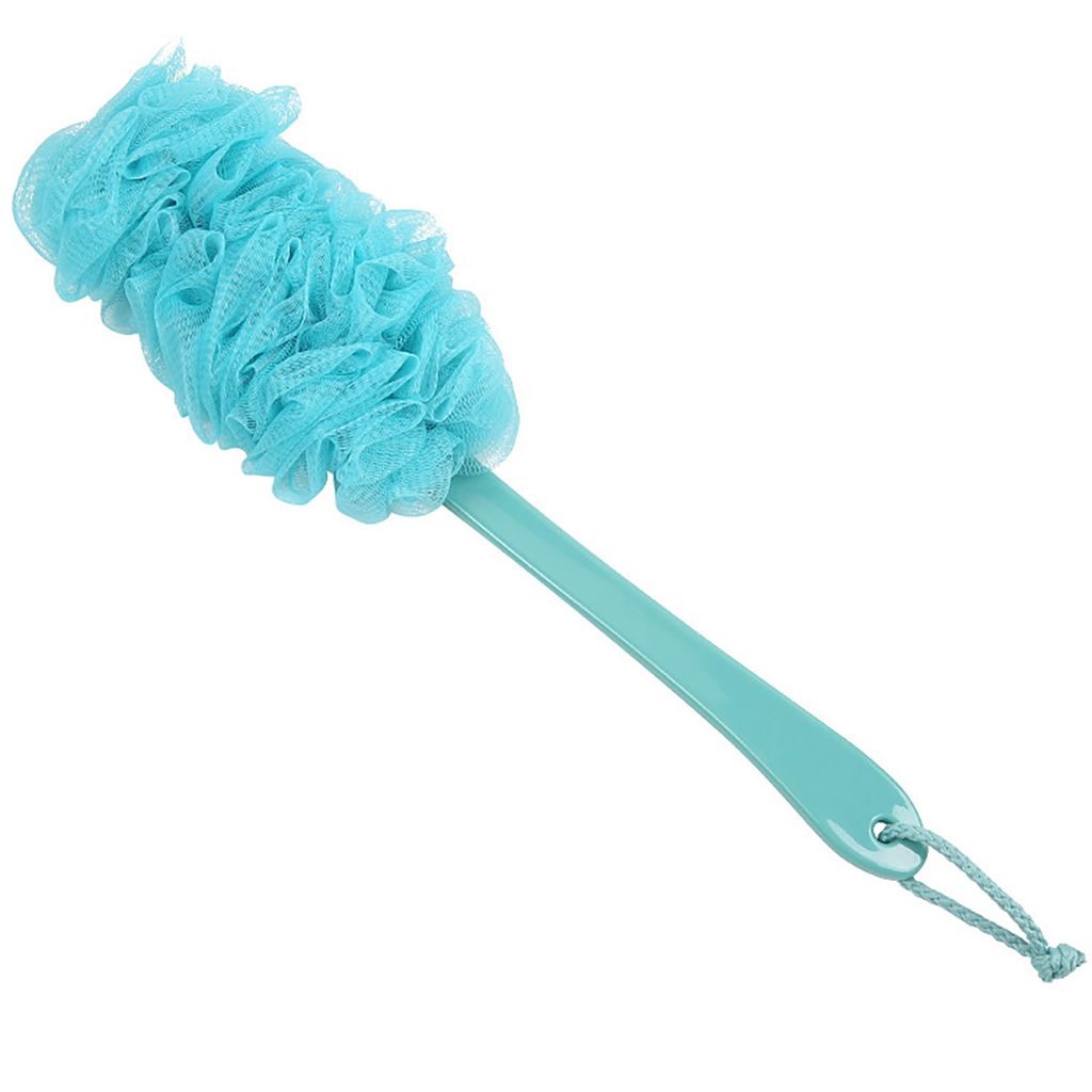 Badepinsel ergonomisch weicher pp tragbarer Dusche Rückenwäsche zum täglichen Gebrauch-Blau