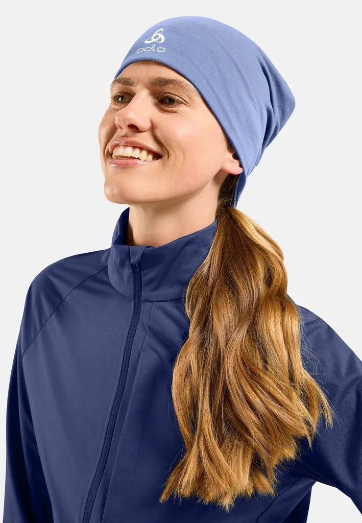 Bonnet Réversible Odlo 21805 Skipper Blue en Maille Technique Taille Unique - 8