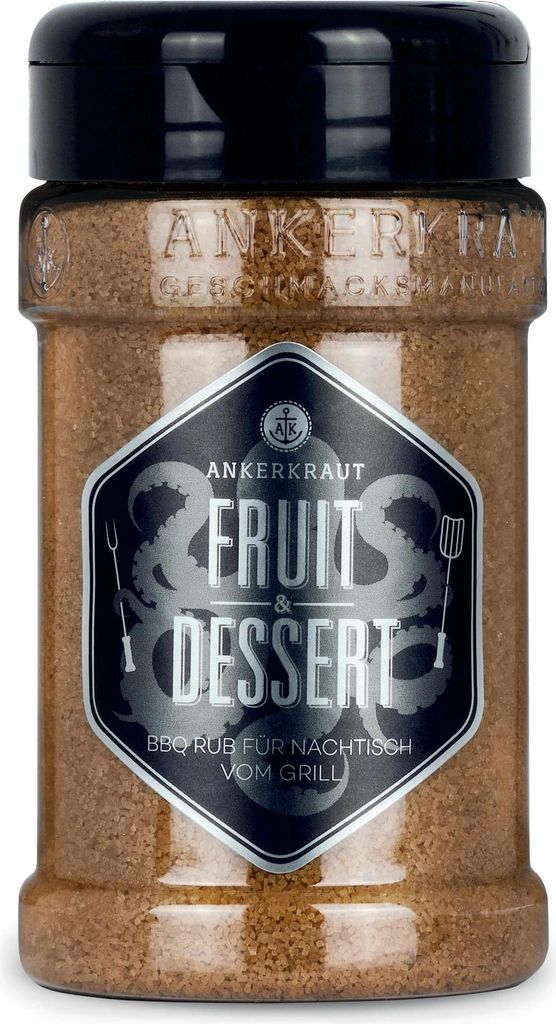 Fruit & Dessert, BBQ-Rub, 270g im Streuer
