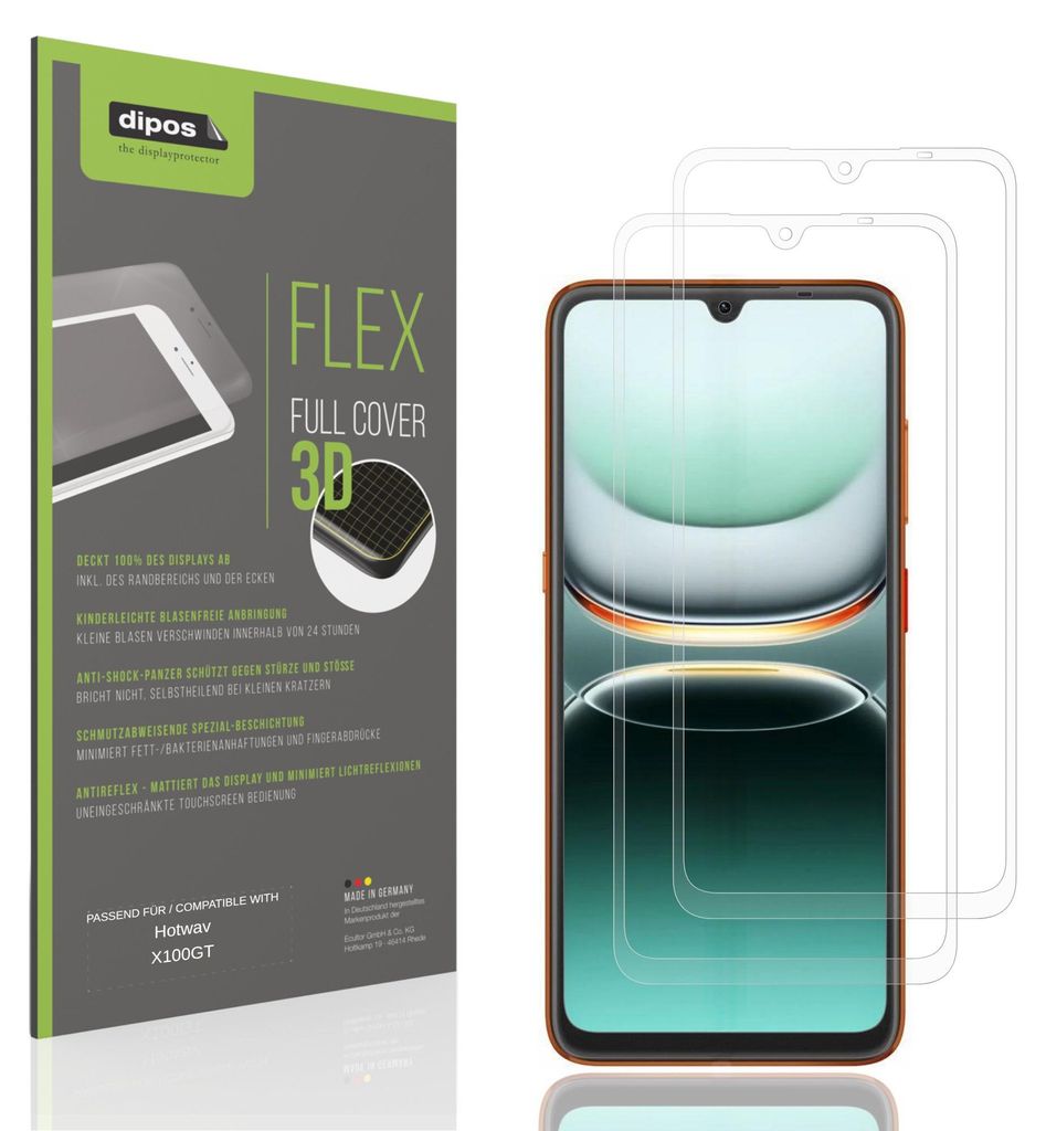 2x Full Cover Schutzfolie matt für Hotwav X100GT Produktbild 