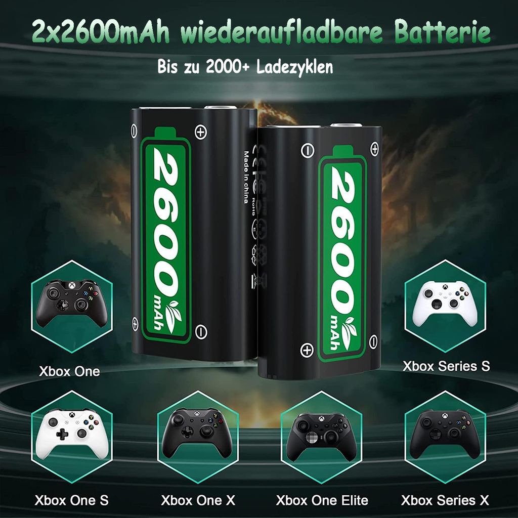 Akku für Xbox One/Series X&S Controller, 2600mAh, mit Produktbild 7