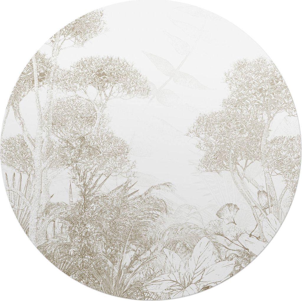 Zarte tropische Bäume – Bodenschutzmatte – Stuhlunterlage – Bürostuhlmatte – Rutschfeste Bodenmatte – Schutzmatte für Hartboden – fi...