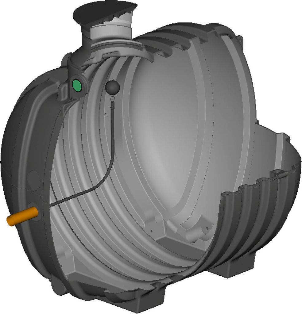 Retentionszisterne 6000 Liter + 4000 Liter AQUA-STORM-DUO 1"