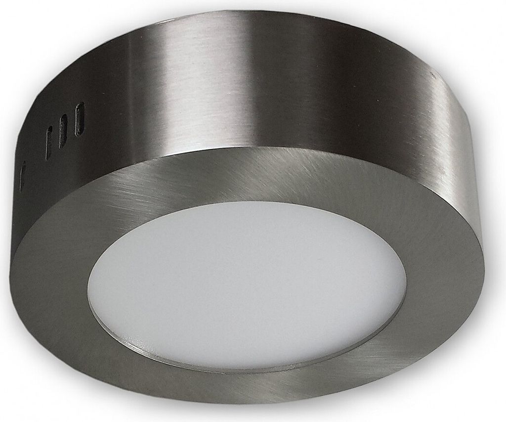 C-Light 6 W - LED Aufbauleuchte 230 V rund - alu gebürstet