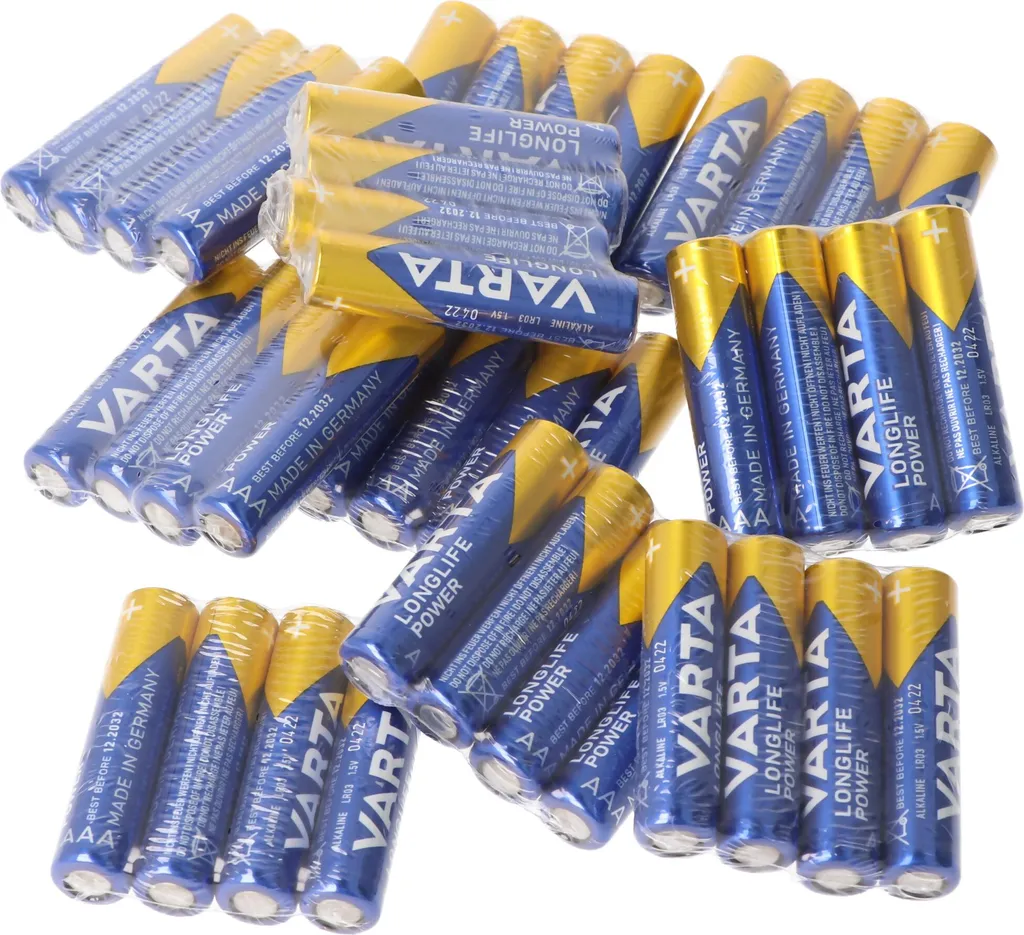 Piles pour télécommande et jouets : Varta AAA LR03 Longlife Power Micro - 6