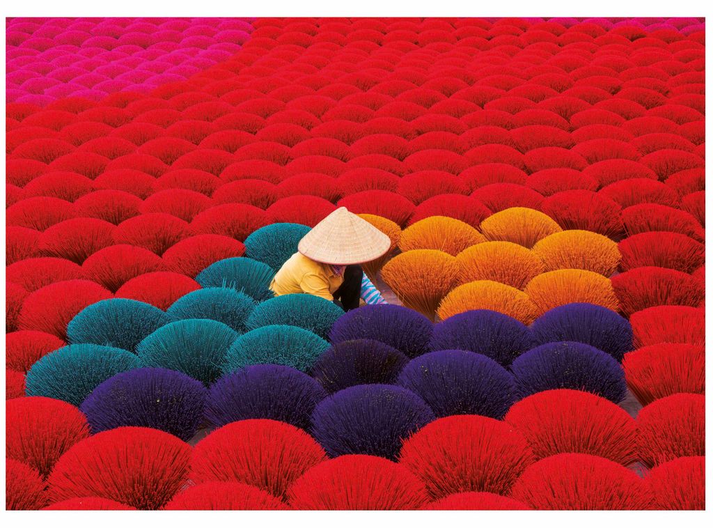 Educa Puzzle Incense Village Vietnam 1000 Teile bunt