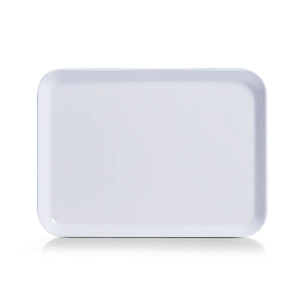 Servierplatte Zeller, Melamin, 24x18x1,3 cm, weiß Produktbild 