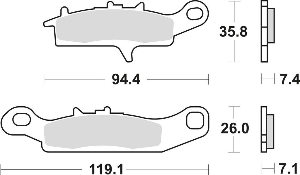 TRW Bremsbeläge MCB 757 Bremsbelag MCB 757 SI aus Sintermetall