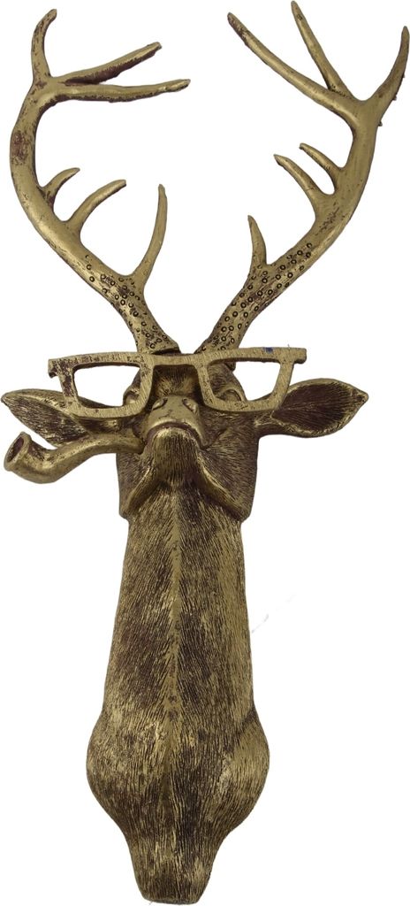 Home Decor Waterproof Bronzed Resin Animal Hanging Sculpture Sonnenschutz Tierkopf Wand hängende Ornamente