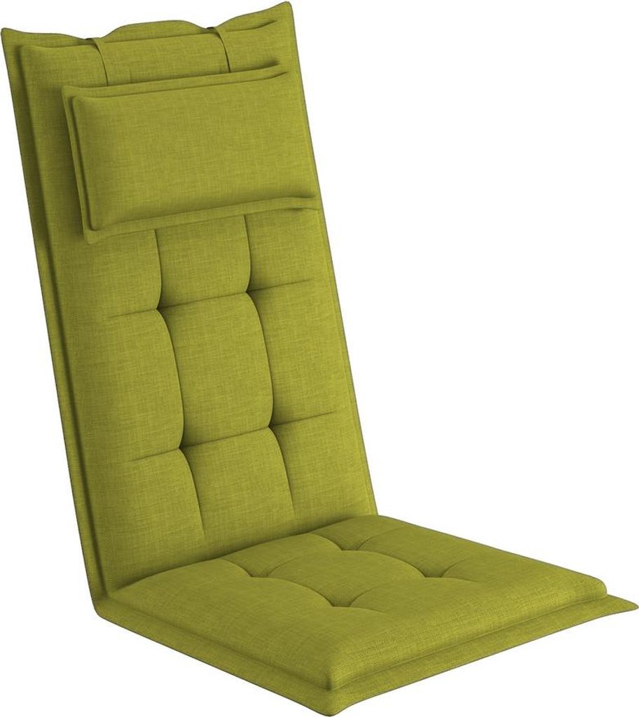 sunnypillow 1 Stück Gartenstuhlauflage mit abnehmbarem Produktbild 