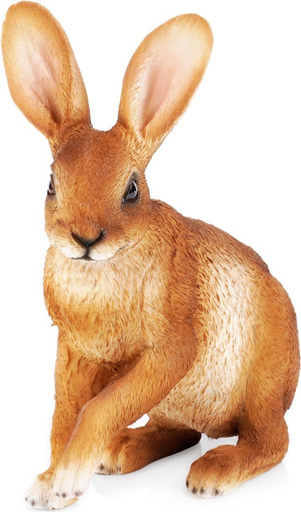 Gartenfigur - 21x11x27,5 cm - Wetterfest - Polystone - Hase Produktbild 