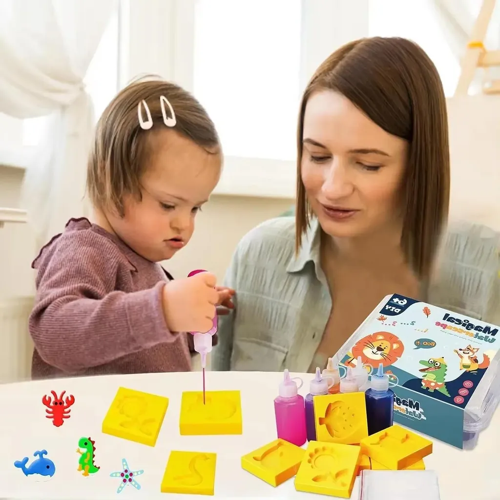 Jeu de Création de Figurines Aqua Gel Magique pour Activité Créative