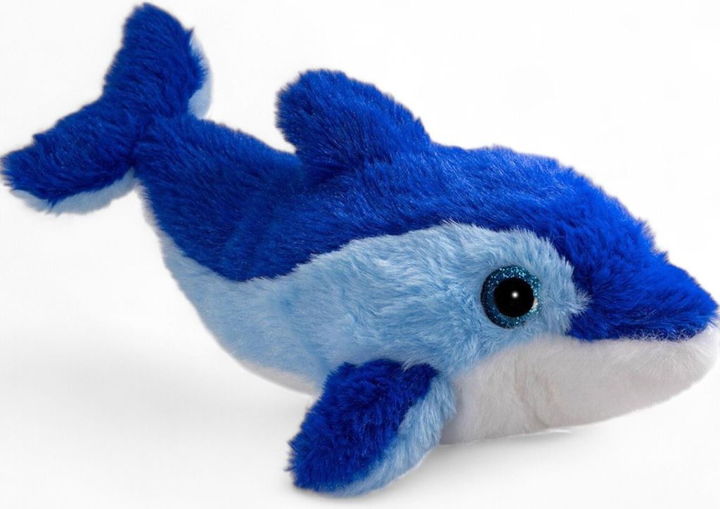 Carl Dick Delfin blau mit Glitzer-Augen, Plüschtier, Kuscheltier ca. 29cm 3582