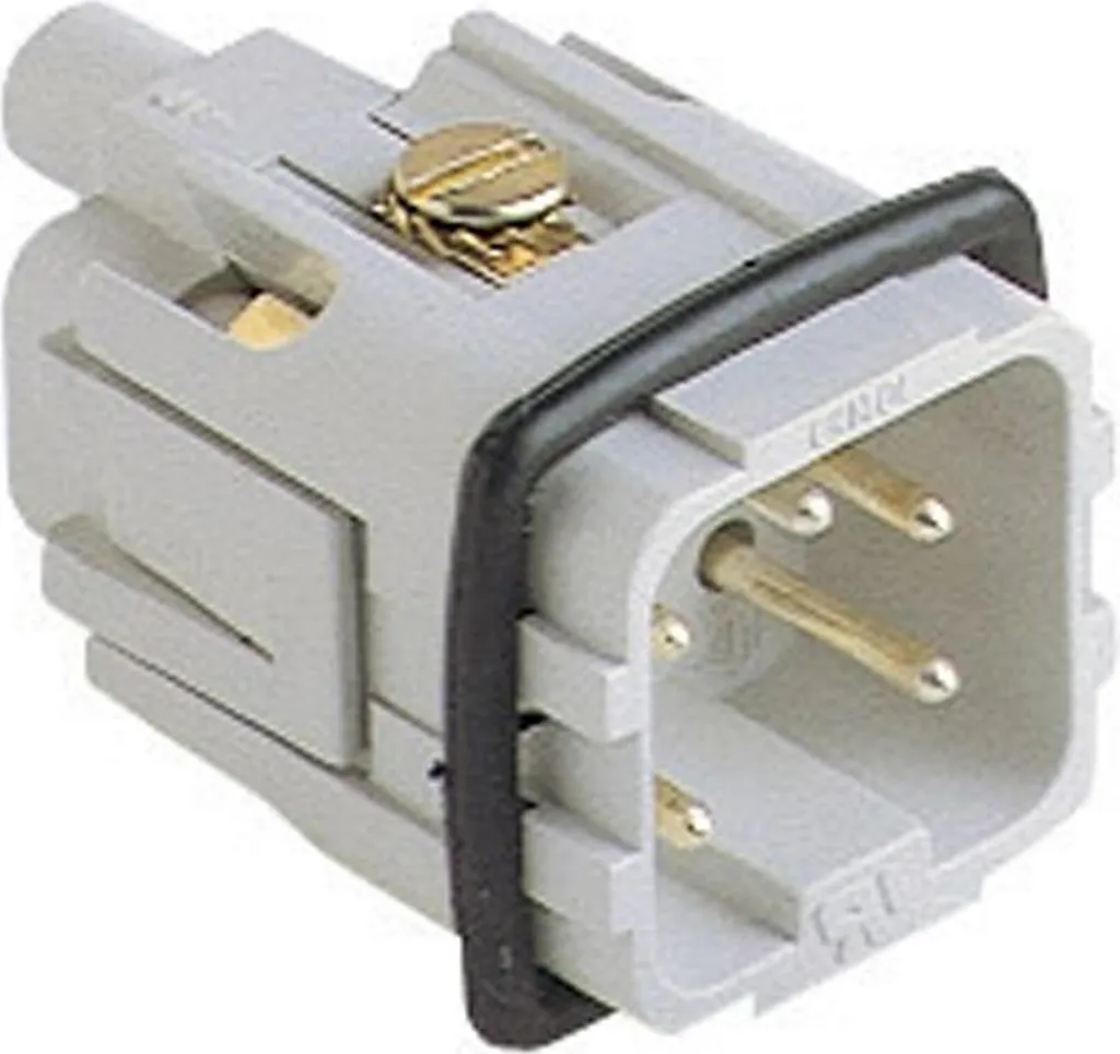 Connecteur mâle 4 pôles plus terre insert à visser ILME 21.21