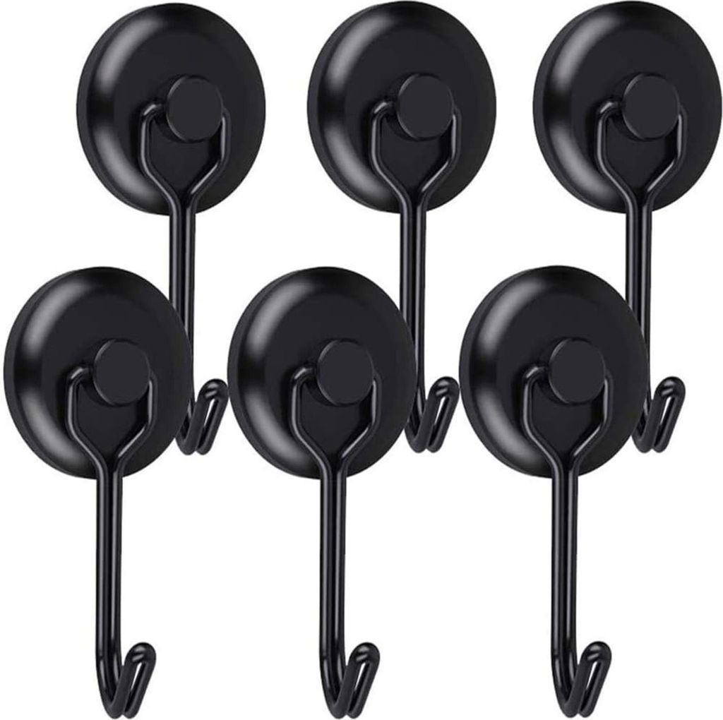Magnethaken Extra Stark Neodym Magnet Haken 23KG für Grill Werkzeug Edelstahl Magnetischer Haken Magnete Mit Haken für Decke Magnettafel Büro kl...