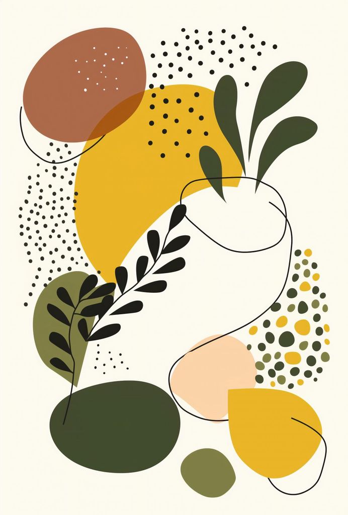 Plakat 67,5x100cm Botanische Impressionen