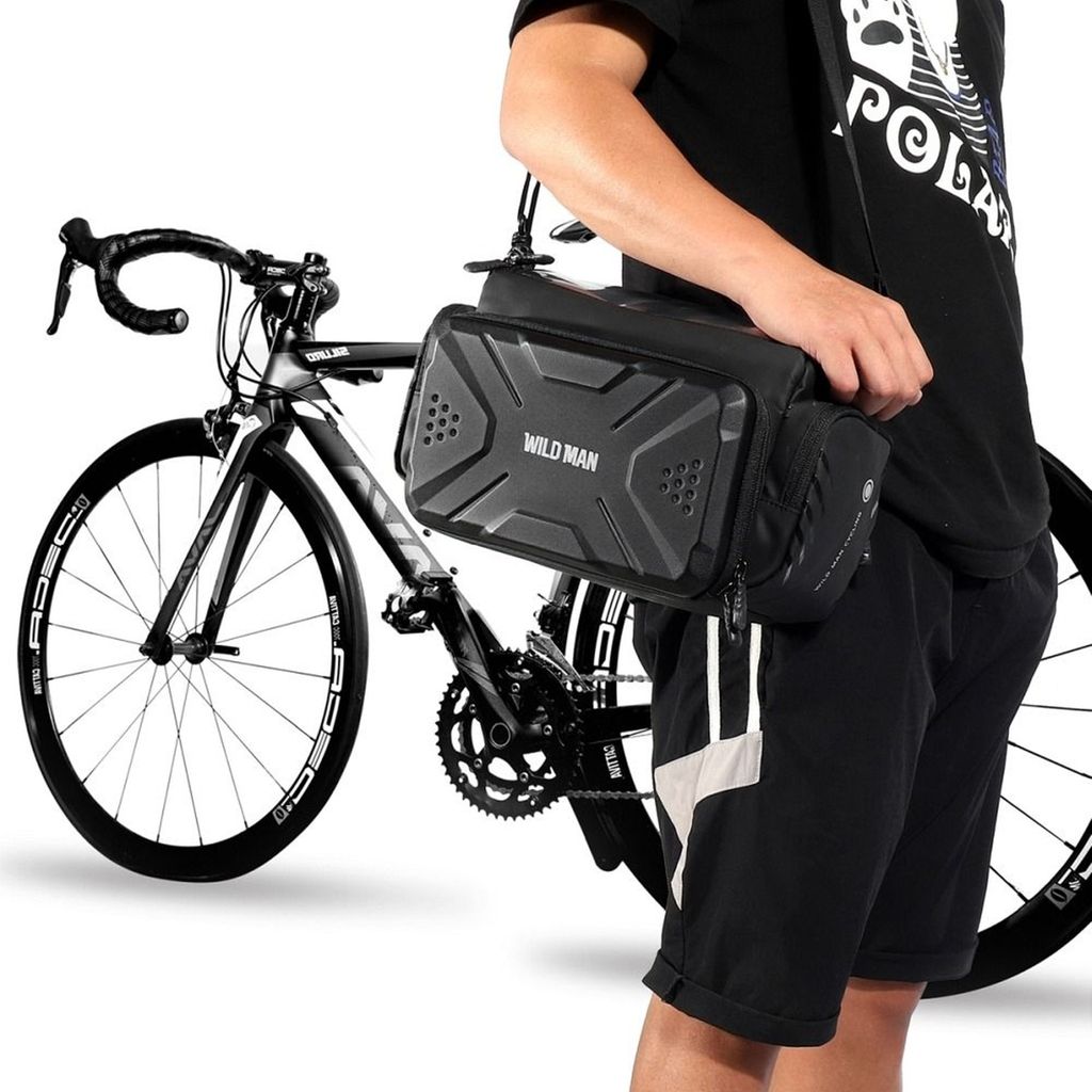 Wildman Fahrradtasche 4L Wasserdicht  Gepcktrger-Tasche Mit Schultergurt  (EVA / Polyester) Fahrradtasche Wasserdicht