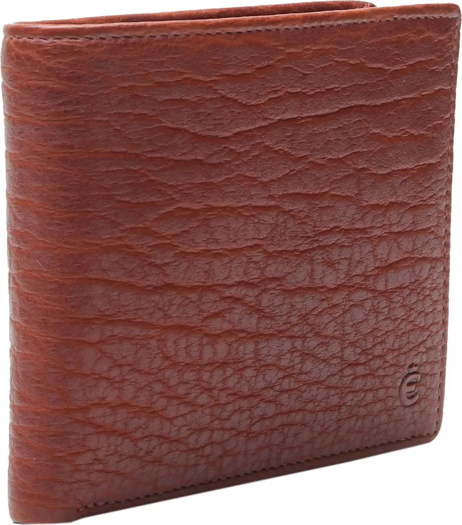 Esquire Frankfurt Wallet en cuir Cognac - Porte-monnaie marron compact