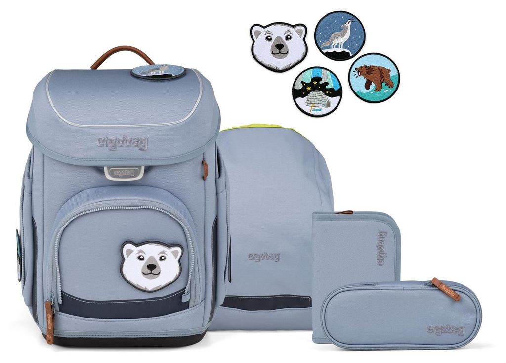 Ergobag Cubo FährtenlesBär - 5-teiliges Schulranzenset, Produktbild 