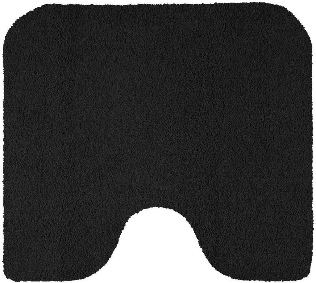 Rhomtuft Badteppich Aspect rechteckig 55x60 cm Farbe schwarz