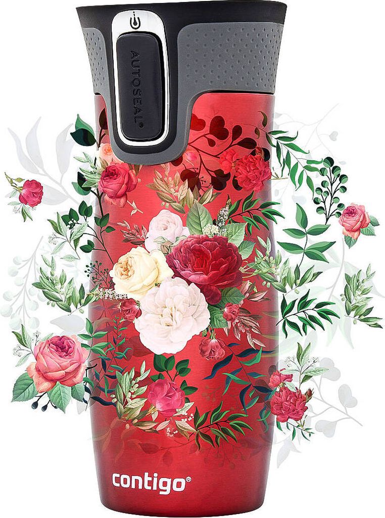 Thermobecher ContiGo! West Loop 2.0 470 ml - rot - Blumen Produktbild 