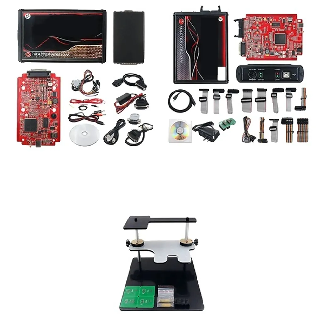 Kess V5017 Rouge avec Cadre BDM LED et Sondes - Gestionnaire KTAG BDM