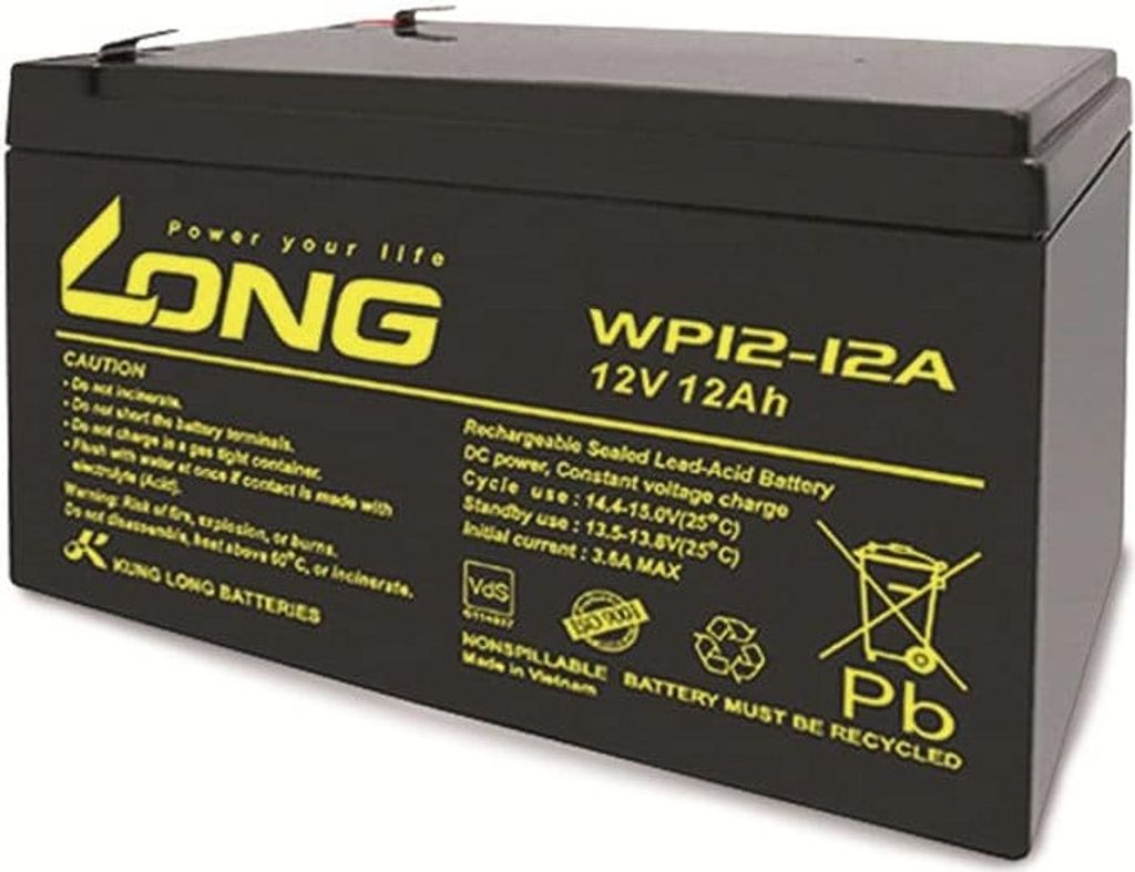 KUNG LONG Blei-Akkumulator WP12-12A, 12 V-/12 Ah