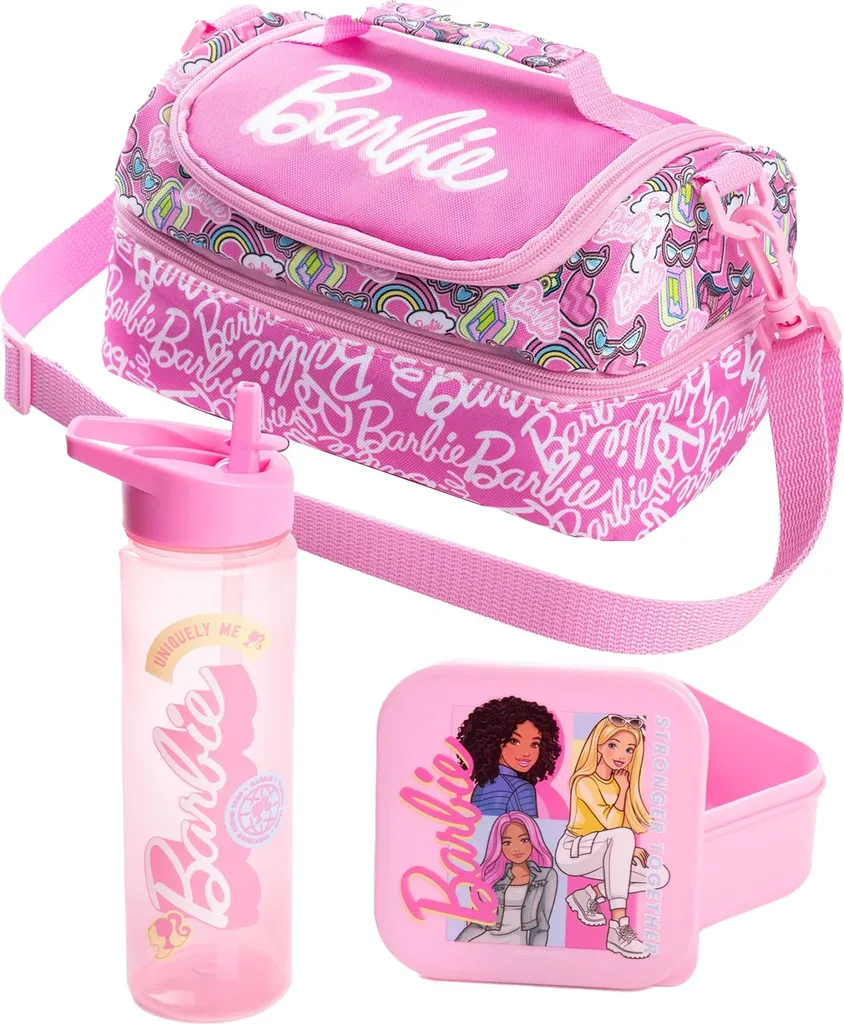 Sacs à goûter Barbie pour filles avec trois boîtes de rangement