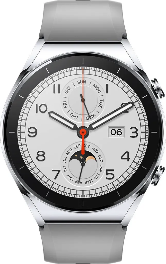 Montre Connectée Xiaomi Watch S1 GL Argent Chic pour Homme et Femme