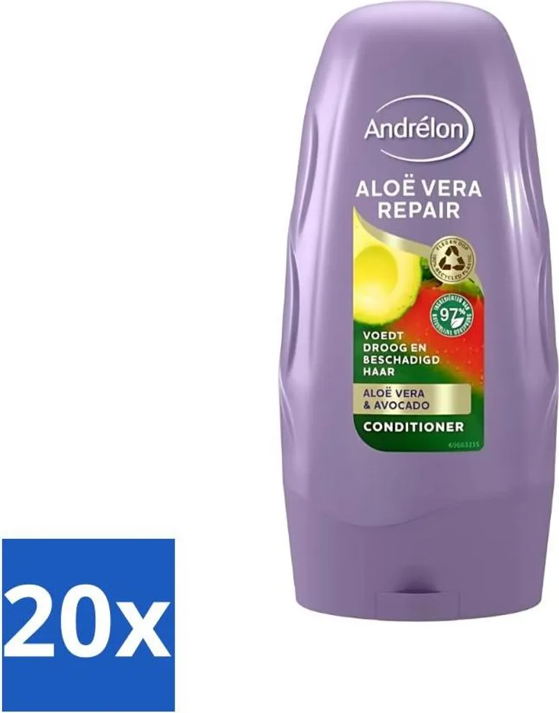 Andrélon Balsamo Aloe Vera Riparatore 250ml - Confezione 20 Pezzi Offerta