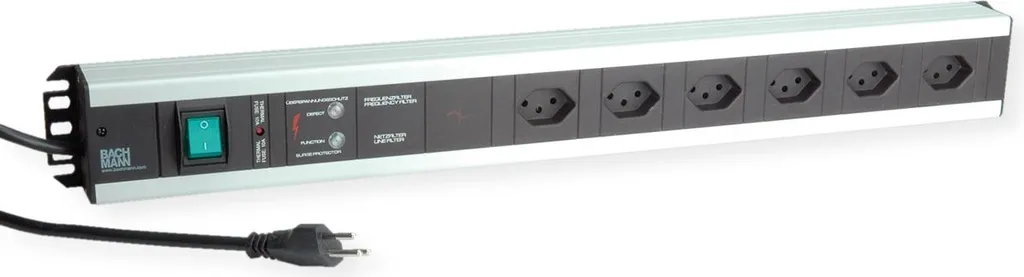 Réglette d'artisan 6 prises avec fusible thermique 10A et protection GVS