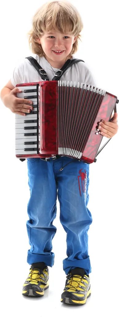 Accordéon 8 basses Classic Cantabile Second Junior rouge pour débuter - 3