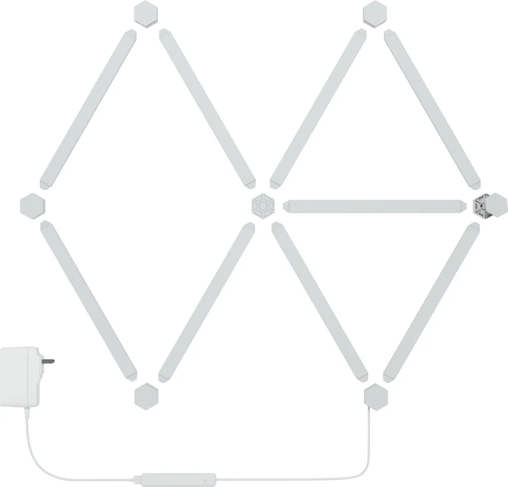 Nanoleaf Lines 60° Hex Kit de démarrage avec 9 panneaux LED connectés