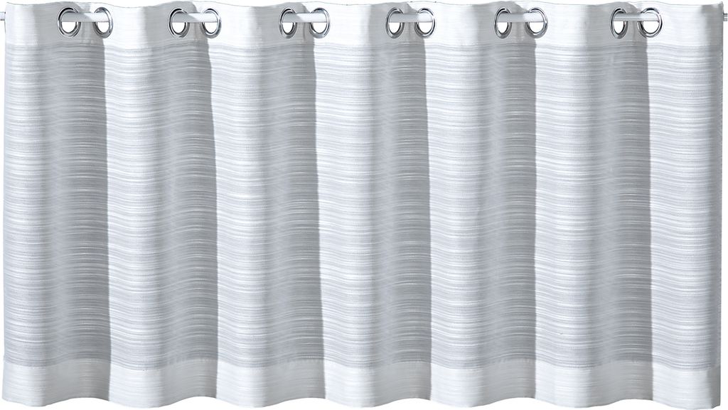 Gerster Scheibengardinen, streifen 50 cm x 140 cm, weiß