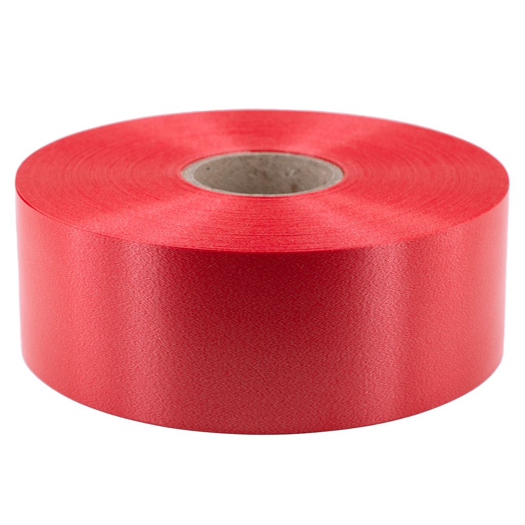 Geschenkband Ringelband 50mm x 100m Rolle Rot Produktbild 