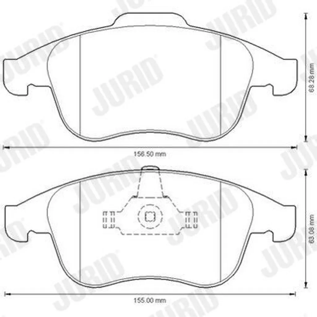 Plaquettes de frein avant JURID 573273J pour Renault Scénic 3 et Laguna