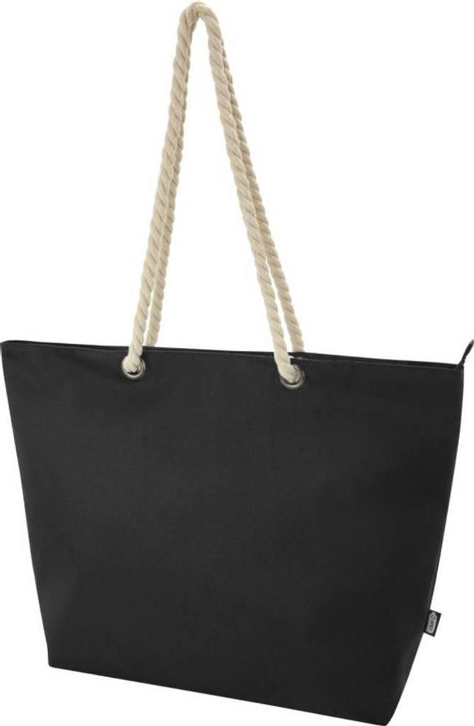 Cooler Tragetasche "Panama", recyceltes Material, Strand, 23L PF4660 (Einheitsgröße) (Schwarz)