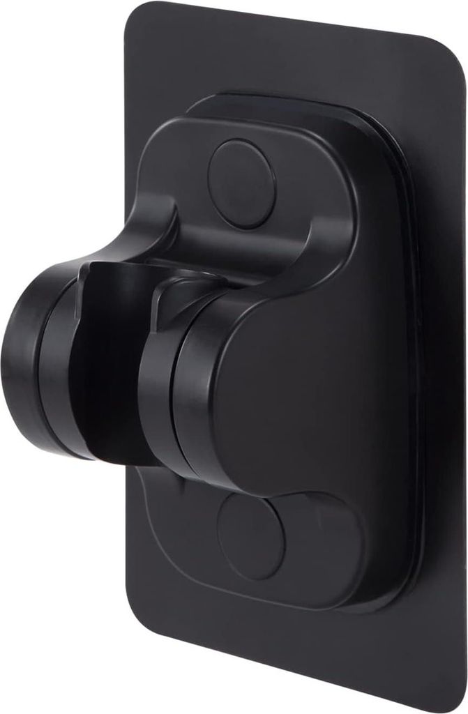 Allecto Plus - Handdouchehalter ohne Bohren, verstellbarer Winkel für Badezimmer, Waschbecken und Sauna mit Saugnapfmontage